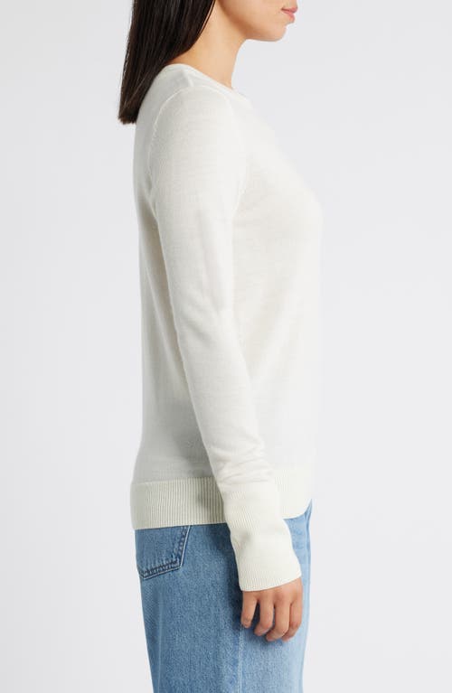 CASLONR CASLON(R) MERINO WOOL BLEND CREWNECK SWEATER