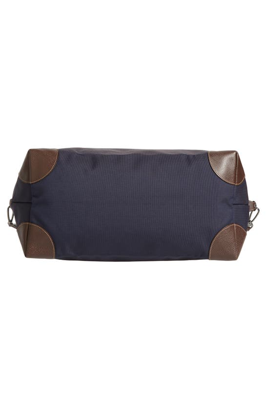 Shop Longchamp Boxford Canvas & Leather Travel Bag In Blue
