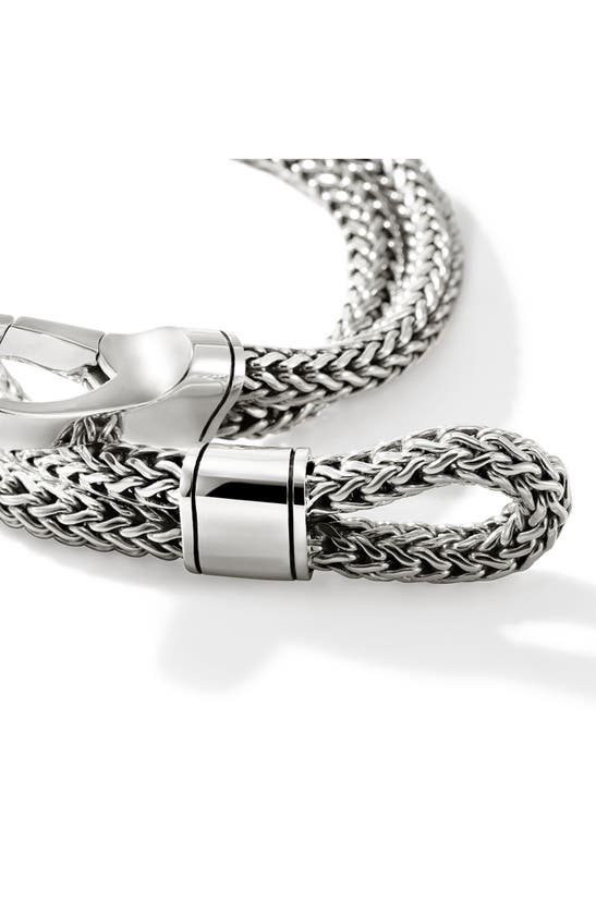 John Hardy Double Row Chain Bracelet In Silver
