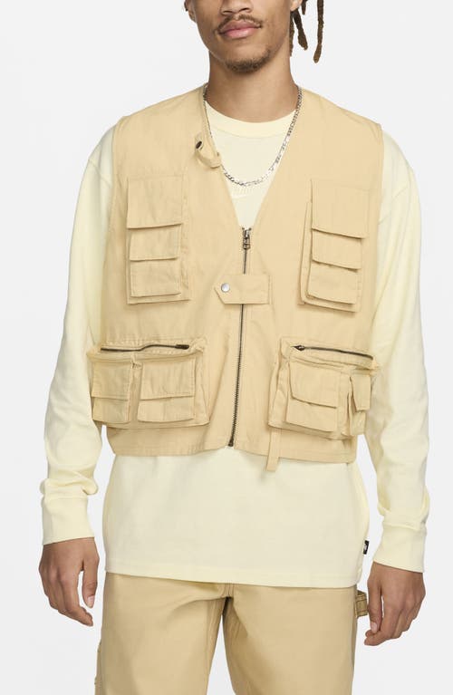 Shop Nike Life Utility Vest In Sesame/sesame