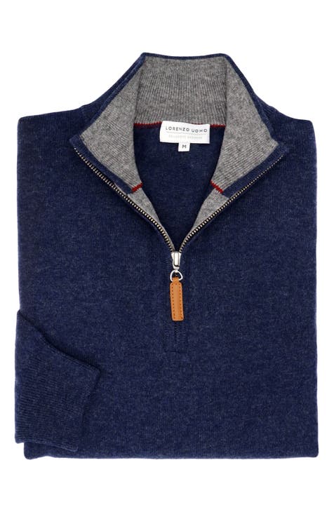 Men's Blue Quarter Zip Sweaters | Nordstrom