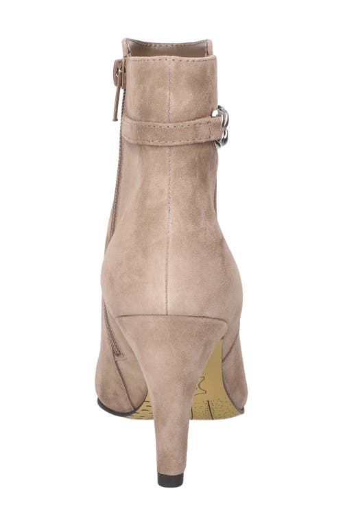 Bella Vita Agnes Bootie In Taupe Kidsuede Leather