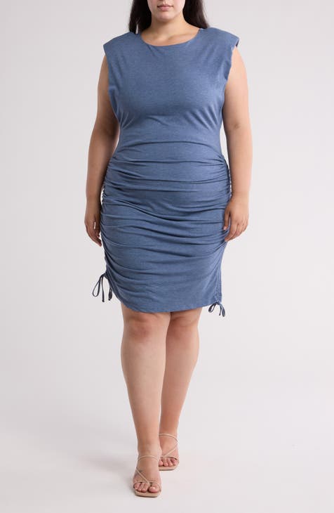 Ruched Midi Dress (Plus)