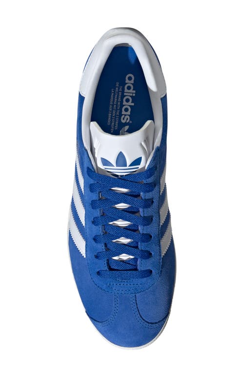 Shop Adidas Originals Adidas Gazelle Sneaker In Blue/white/white