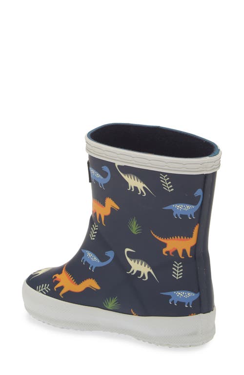 Shop Hunter Kids' First Classic Rain Boot In Navy Multi/navy/stardust