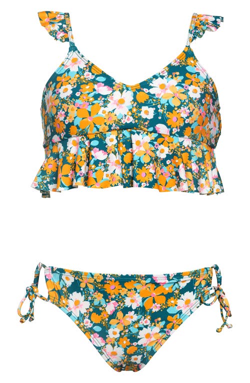 Hobie Kids' Floral Two-Piece Swimsuit Multi at Nordstrom,