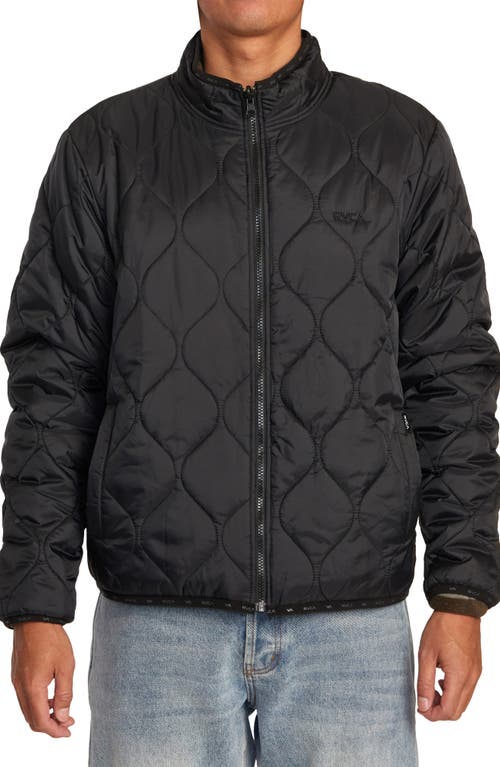 RVCA Yukon Reversible Jacket in Black at Nordstrom, Size Large