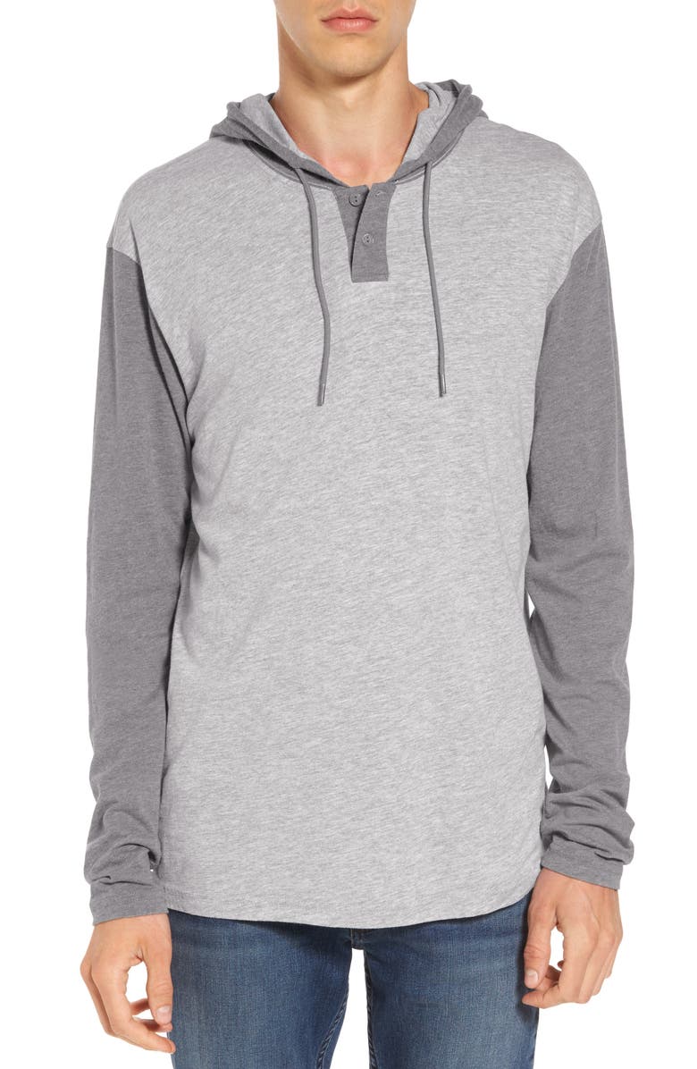 RVCA Pick Up Hooded Henley Sweatshirt | Nordstrom