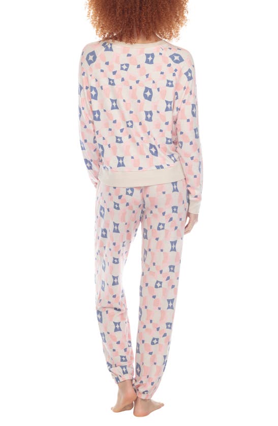 Shop Honeydew Intimates Star Seeker Brushed Jersey Pajamas In Frolic Geometric