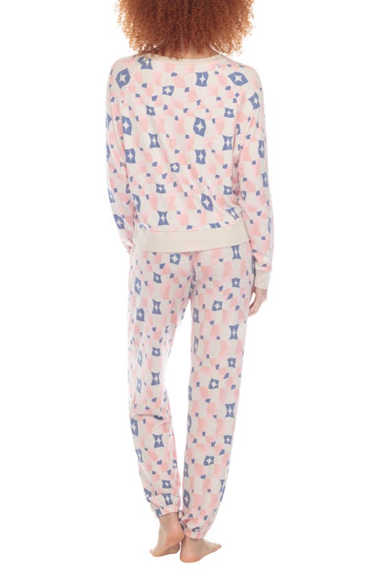 Shop Honeydew Intimates Honeydew Star Seeker Brushed Jersey Pajamas In Frolic Geometric