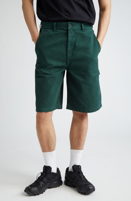 Sweeper Organic Cotton Shorts in Bottle Green