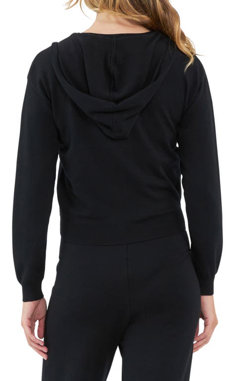 Shop Ripe Maternity Reese Zip Maternity/nursing Hoodie In Black