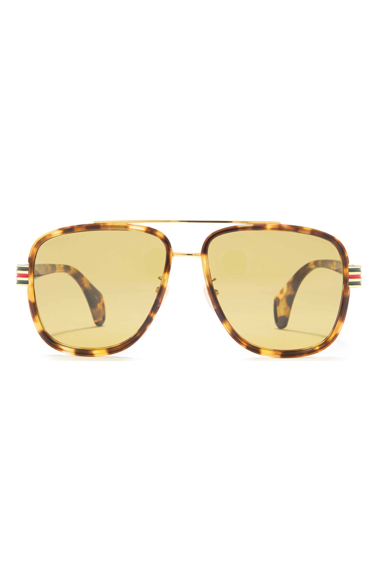 gucci 58mm aviator sunglasses