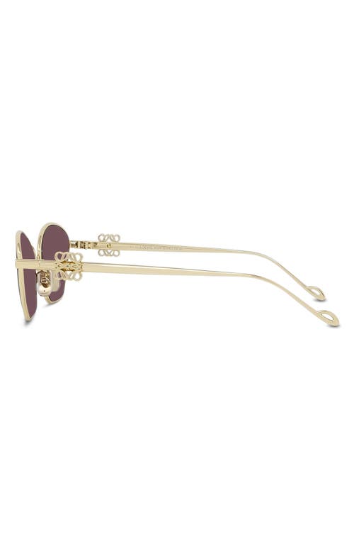 Loewe Lw40115u Anagram 30y Gold Sunglasses In Shiny Endura Gold/violet