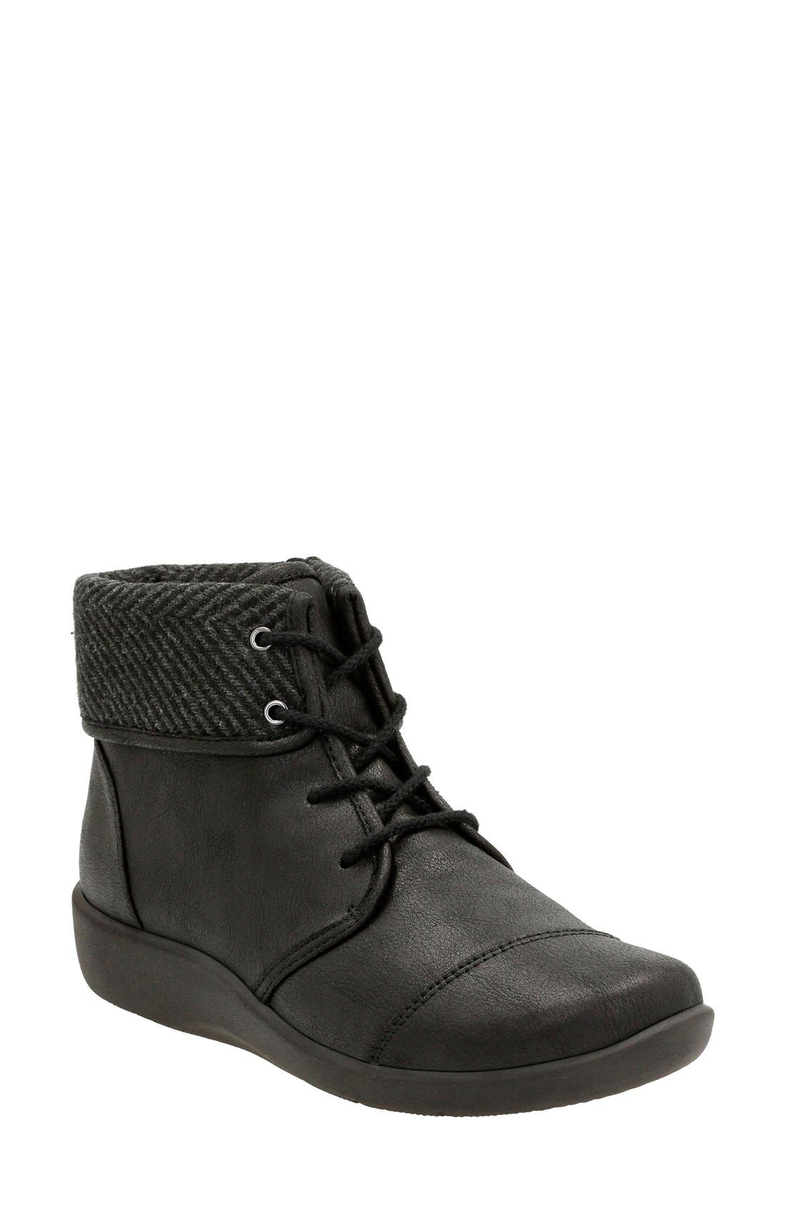 clarks cloud steppers ankle boots