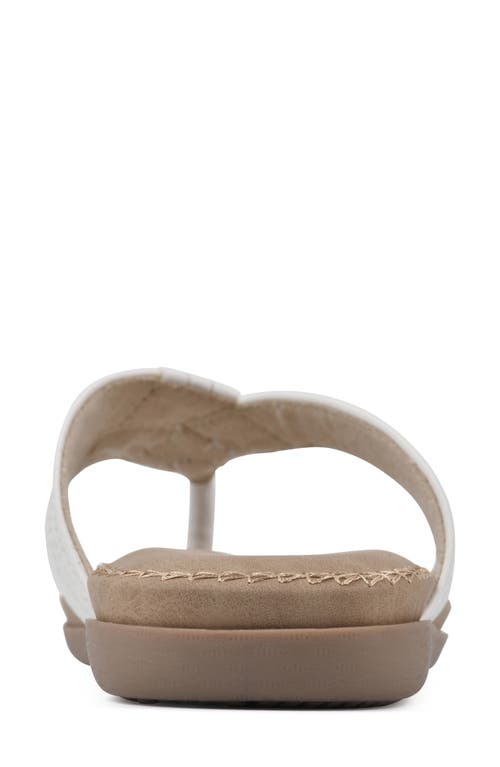 Cliffs By White Mountain Fateful Flip Flop In White/smooth