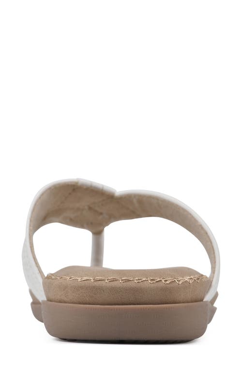 Shop Cliffs By White Mountain Fateful Flip Flop In White/smooth