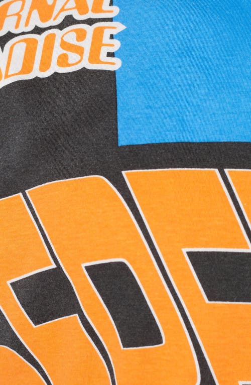 Mnml Motocross Mock Neck Long Sleeve Graphic T-shirt In Blue/multi