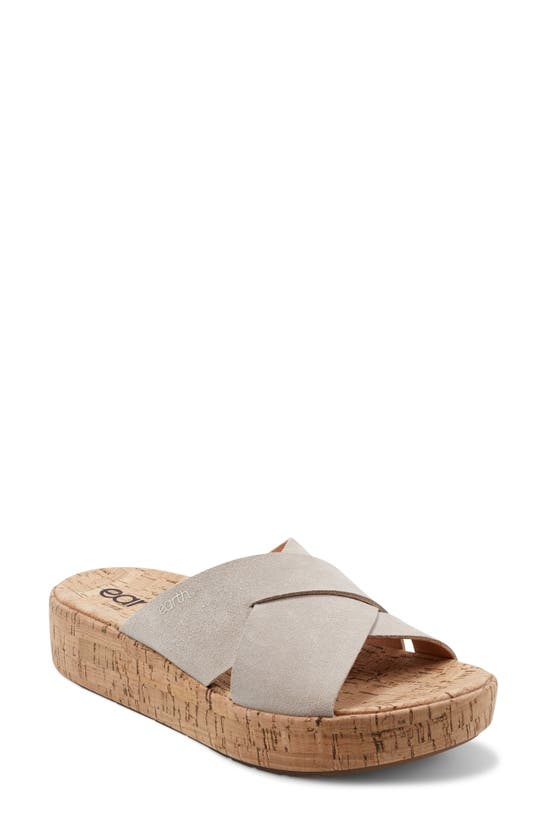 Shop Earth ® Scout Platform Slide Sandal In White