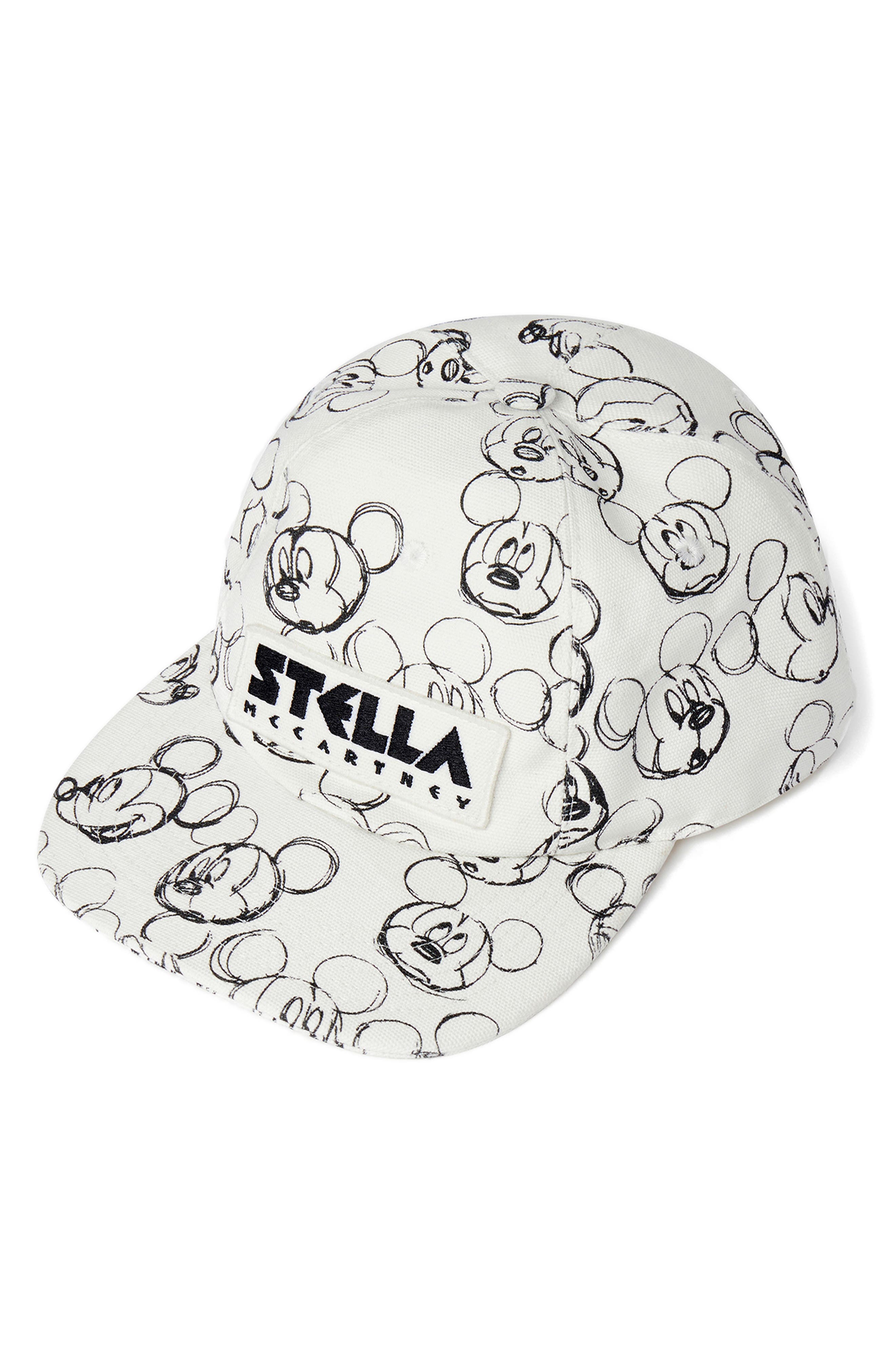 white designer baseball cap