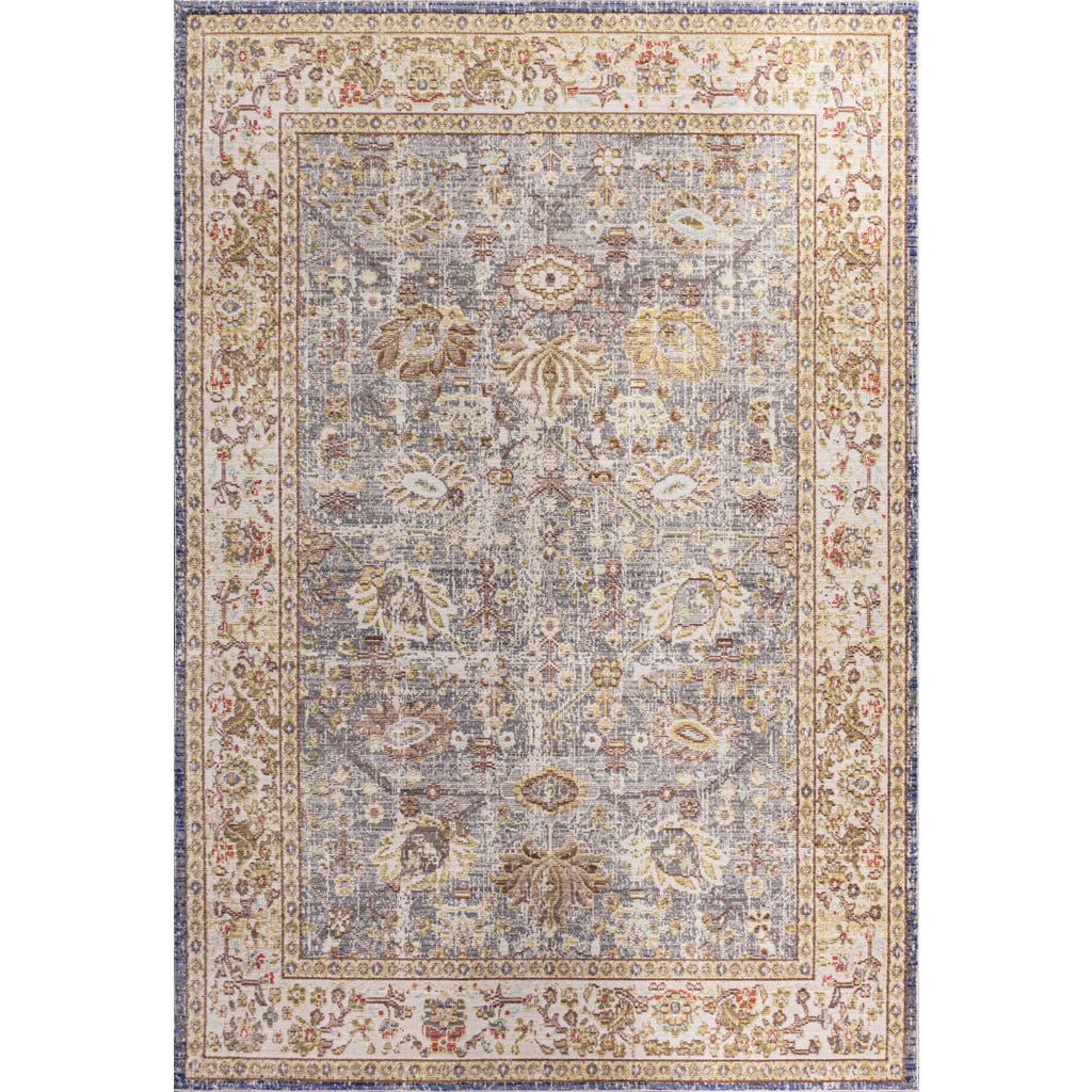 Jonathan Y Alba Modern Faded Peshawar Area Rug In Gray/ivory