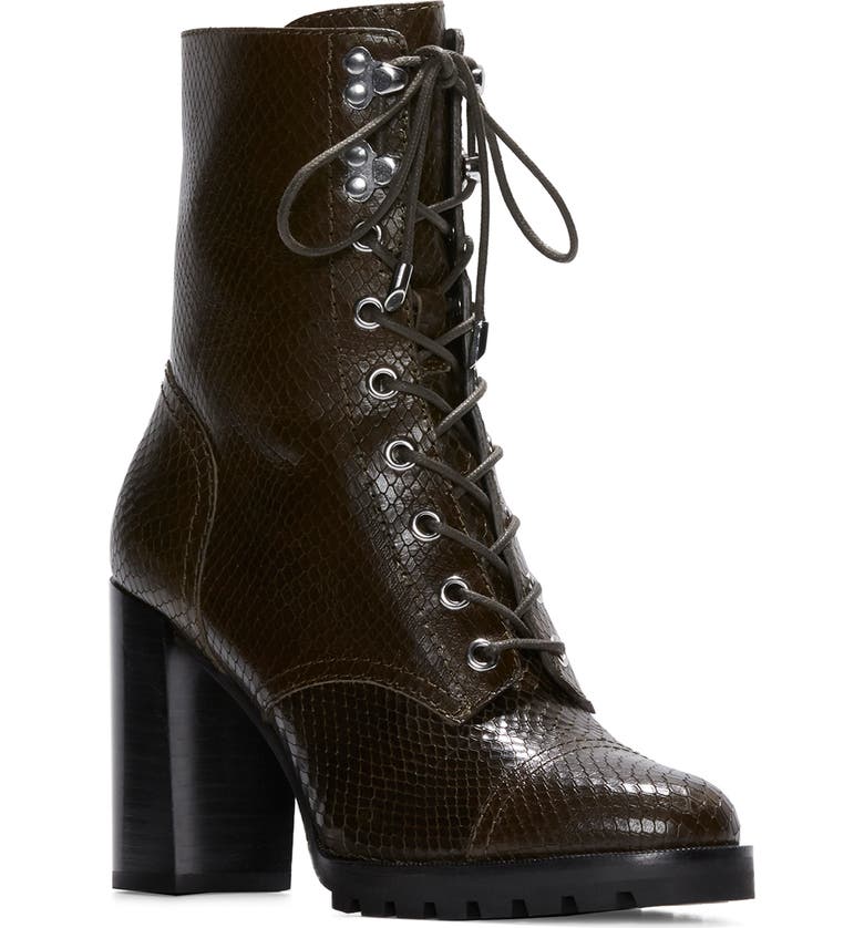 PAIGE Naomi Lace Up Bootie, Main, color, ARMY