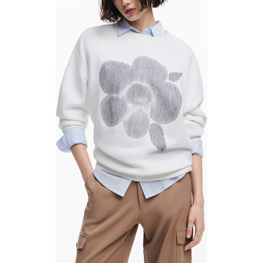 Desigual Sweatshirt In White