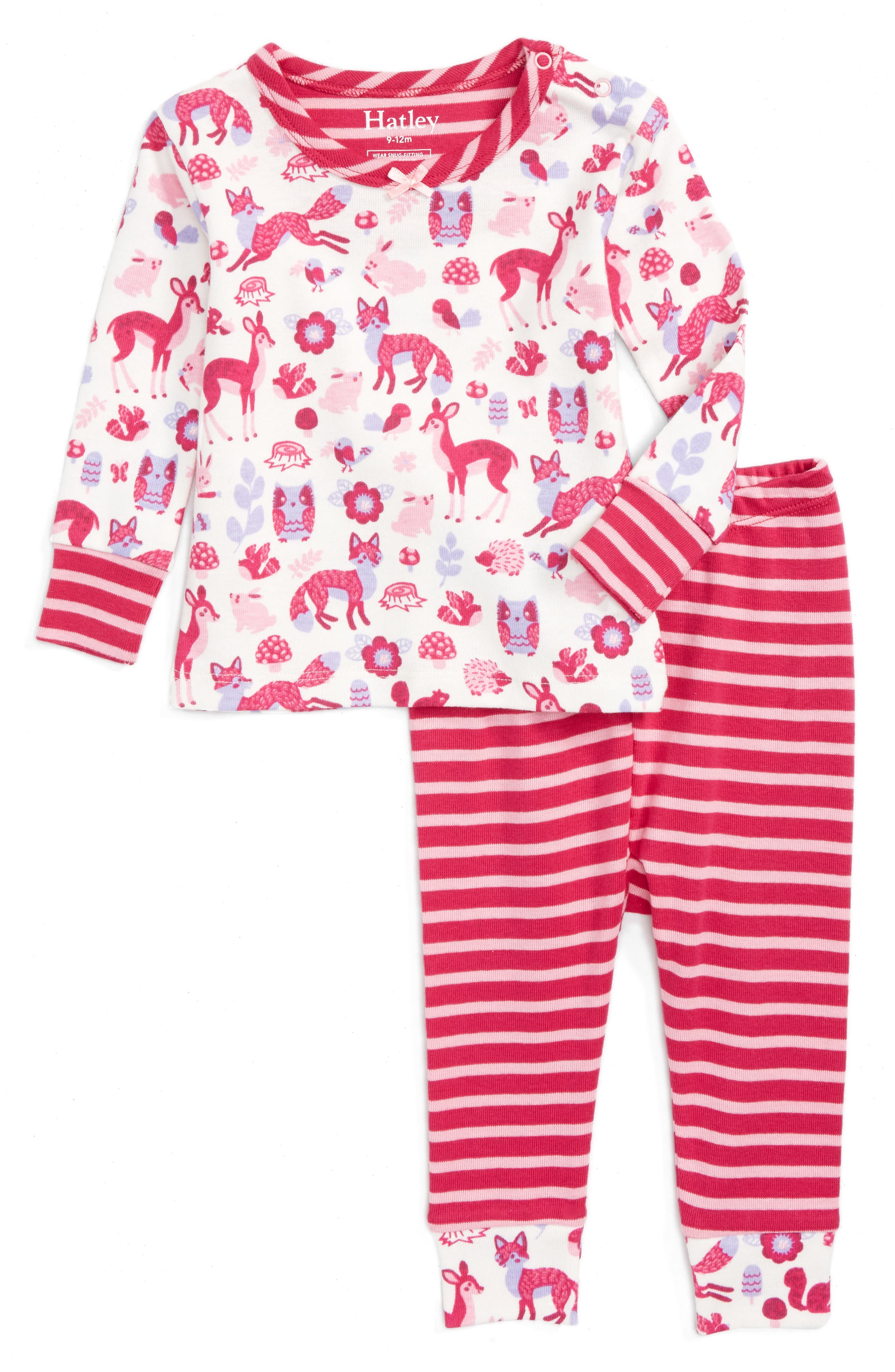 Hatley Organic Cotton Fitted TwoPiece Pajamas (Baby Girls) Nordstrom