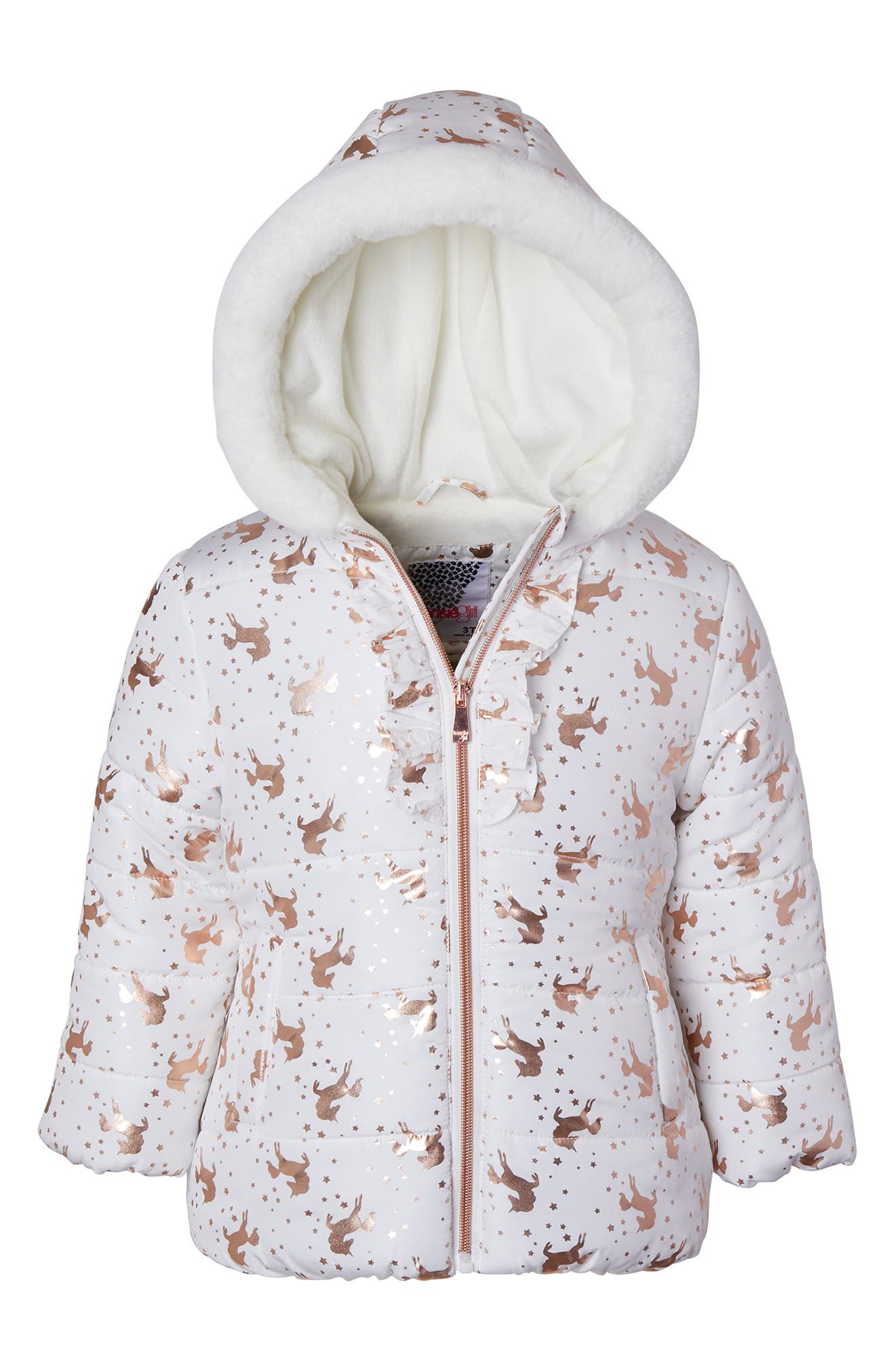 unicorn puffer jacket