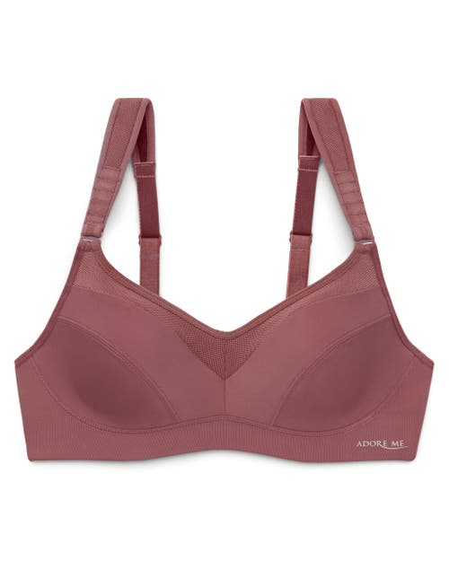 Shop Adore Me Maho High-impact Sports Bra In Dark Brown