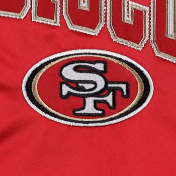 Tommy Hilfiger Men's Tommy Hilfiger Scarlet San Francisco 49ers Elliot  Varsity Full-Snap Jacket