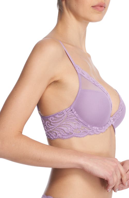 Shop Natori Feathers Plunge T-shirt Bra In Lily Lavendar