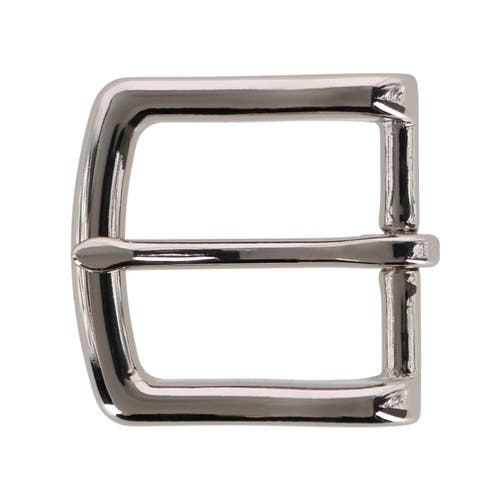 Trafalgar 32mm Solid Brass Polished Silver Single Prong Buckle In Silver