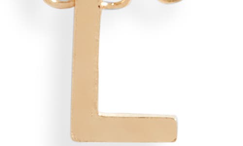 Set & Stones Cheyenne Initial Pendant Necklace In Gold/l