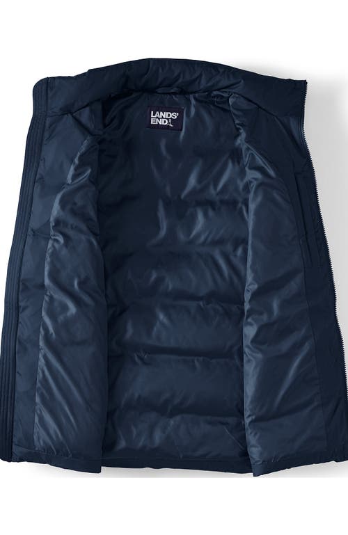 Lands' End Wide Channel 600 Down Puffer Jacket In Radiant Navy