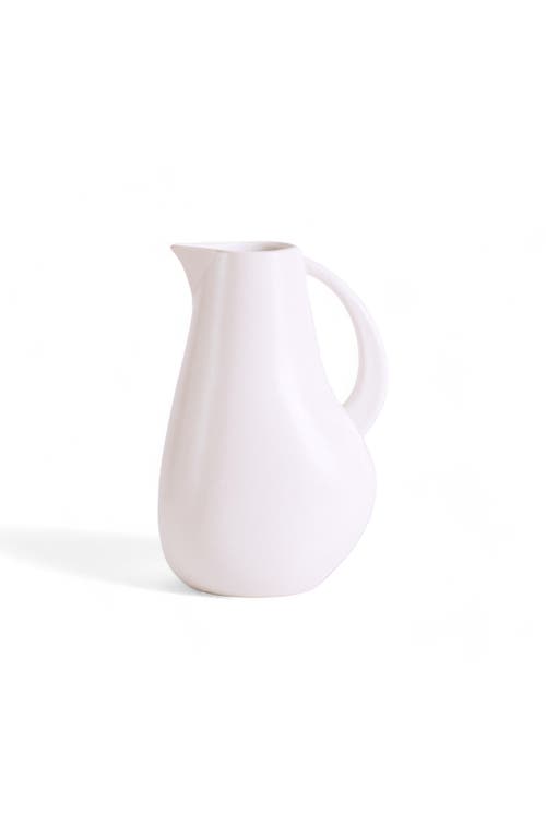 Shop Gharyan Stoneware Pitcher Kuduo In White