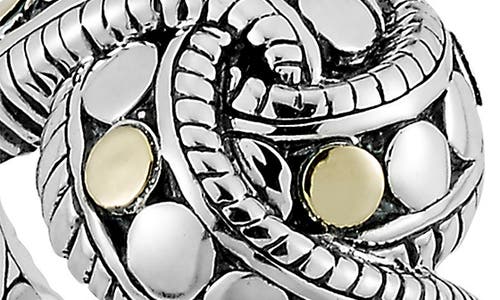 Samuel B. 18k Yellow Gold & Sterling Silver Knot Ring In Silver/gold