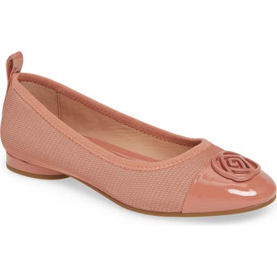 Taryn Rose Paige Cap Toe Ballet- Pink