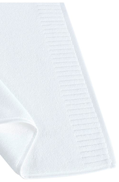 Brooks Brothers Border Bath Mat In White