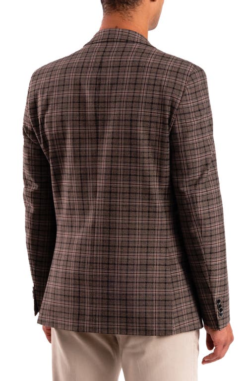 Savile Row Co Plaid Sport Coat In Tan