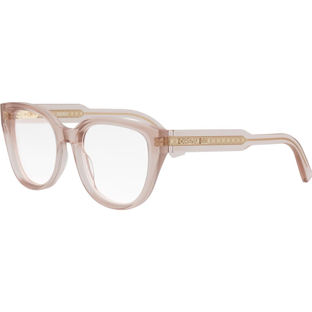 Dior Signature S6i Square Glasses In Shiny Pink