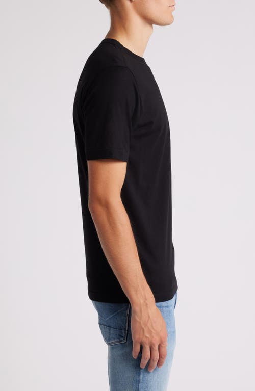 Merz B Schwanen Organic Pima Cotton T-shirt In Deep Black