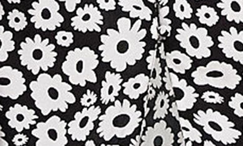Asos Design Print A-line Midi Skirt In Black Multi