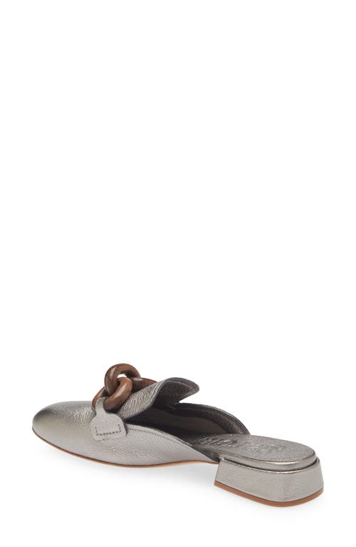 Shop Pedro Garcia Emalee Mule In Steel Petitgrain Lame