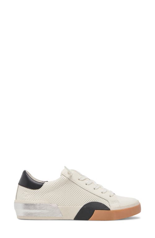 Shop Dolce Vita Zina Sneaker In White/black Perf