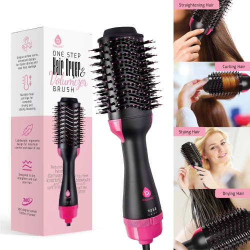 Pursonic One Step Hair Dryer & Volumizer Brush In Black