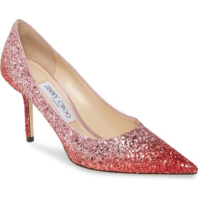 Jimmy Choo Love Glitter Pump, Red