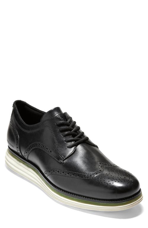 Cole Haan Original Grand Energy Meridian Short Wingtip Derby Black Full Grain at Nordstrom,