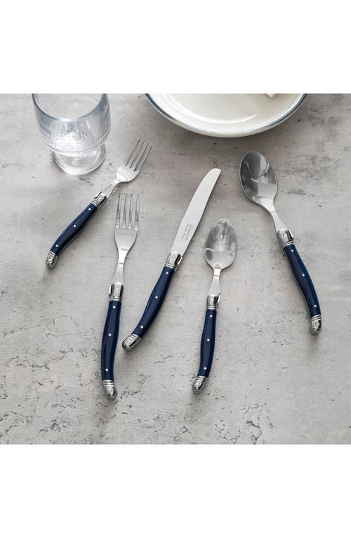 French Home 20-piece Laguiole Connoisseur Flatware Set In Navy Blue