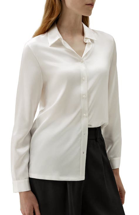 Lilith Silk Shirt Chalk White main image 1